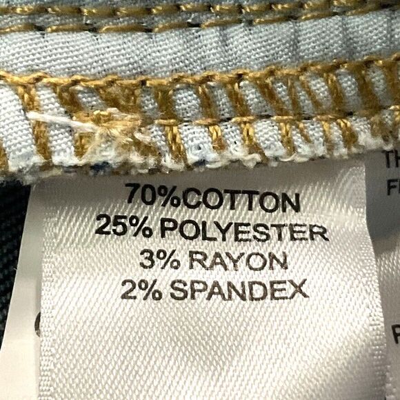 Denim 24/7 Womens Jeans sz 14W Light Wash Denim Gold Metallic Embellishment x28" - Picture 6 of 11